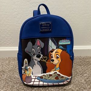 Loungefly Disney Lady and the Tramp Tony's Restaurant Backpack LIKE NEW